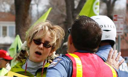 Marie argues with Officer Paladino