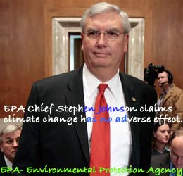 EPA Chief Stephen Johnson denies climate change will adversely effect California