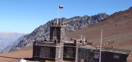 Chilean fort Bermijo Pass Andes