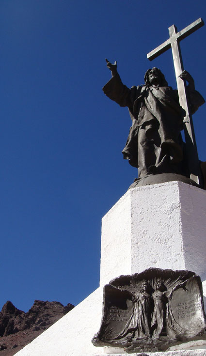 Christ the Redeemer Andes Argentina Chile