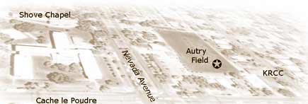 Autry Field is located a half block East of Shove Chapel