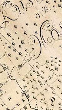 Old map of Empire Russe with Russia and the Ukraine