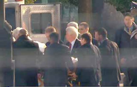 Senator Ted Kennedy suffers seizure at inaugural luncheon