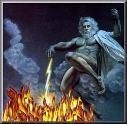 god with thunderbolt